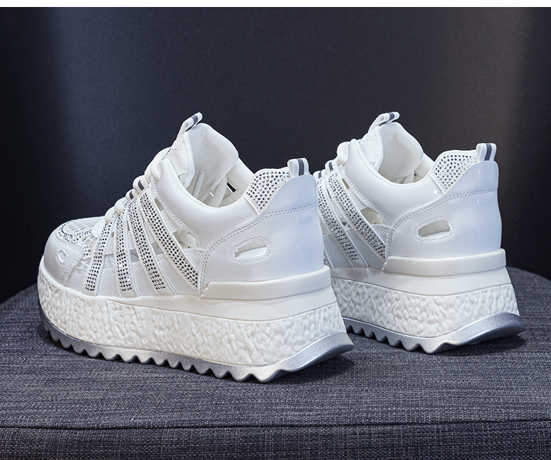 Giày sneaker chunky đế rỗng nữ mặt lưới thoáng khí đế dày mẫu mới mùa hè 2025 — M2865 màu tím, M2865 trắng ngọc trai chi tiết 15