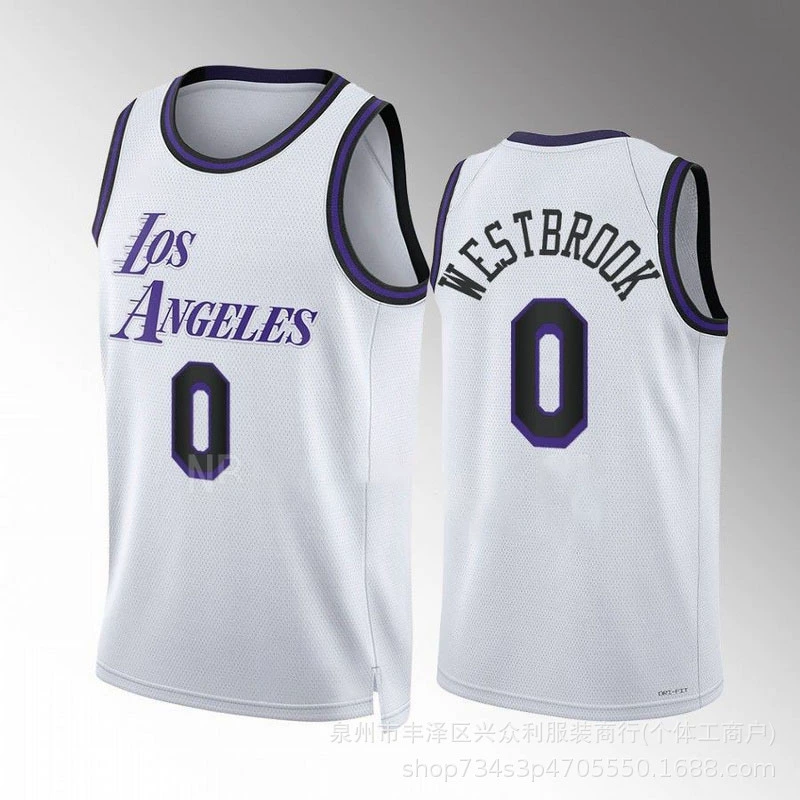 23 сезон Лейкерс City Edition Hot Pressed Jersey №6 Джеймс №24 Коби №3 Дэвис баскетбольный костюм