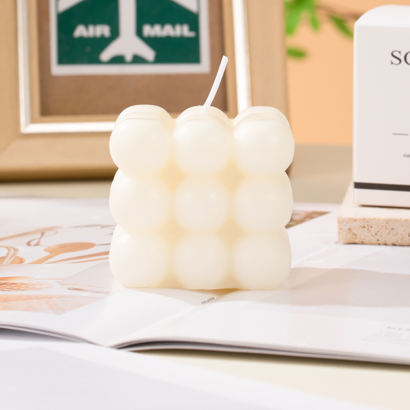 Burbujas de color macaron en línea al por mayor creativo aromático regalo de mano adornos de vela