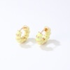 Enamel, earrings, retro sophisticated accessory