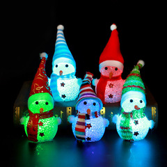 発光クリスマス雪だるまナイトライトクリスマスナイトライトクリスマス装飾米粒水晶雪だるまナイトライト