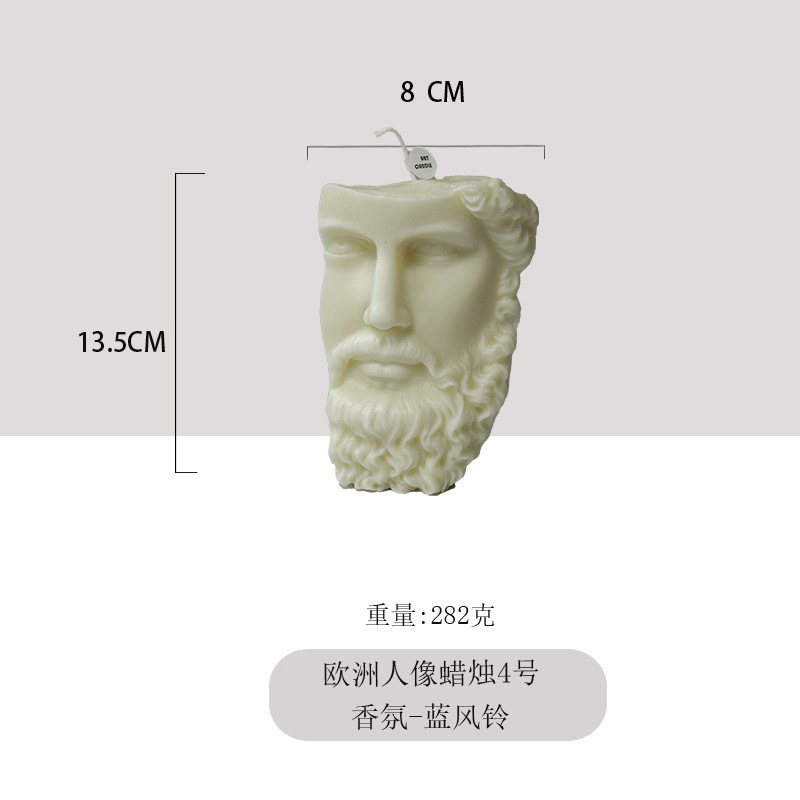 Ventas transfronterizas calientes de figuras europeas en forma de velas de incienso de alta calidad decoración adornos al por mayor explosión