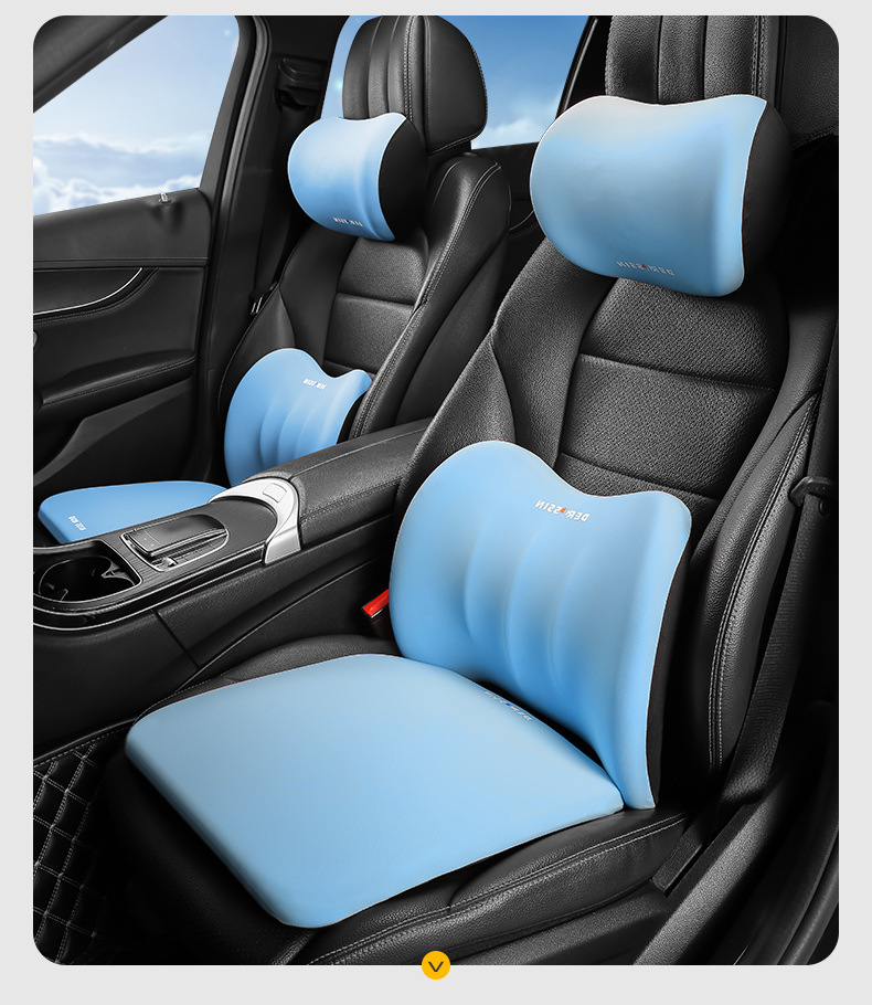 2023 new car waist support waist support car headrest waist support driving seat back cushion neck support pillow