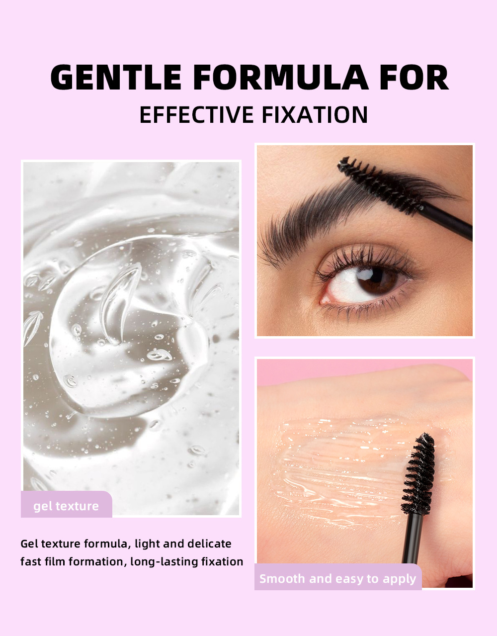 QIBEST Eyebrow Styling Liquid is a long-lasting, colorless, transparent, waterproof, sweat-proof and non-fading eyebrow raincoat repair liquid undefined