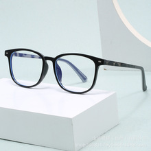 新款韩国轻细框TR90眼镜框架女方形网红素颜百搭近视眼镜男平光镜
