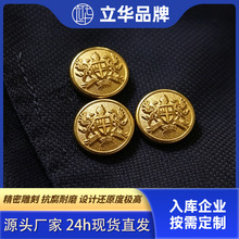 立华品牌 美式十字纹章浮雕金属扣子工作服时装纽扣外贸做旧扣子