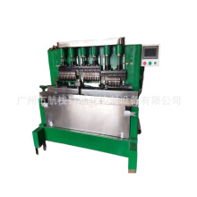 江苏苏州全自动伺服数控置物架轮管机 不锈钢管压槽成型机