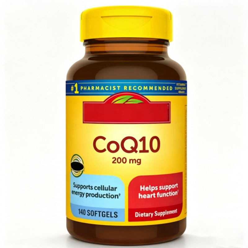 现货跨境专供现货外贸辅酶Q10软胶囊 200mg*140粒coQ10软胶囊