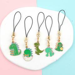 小恐龍新年吊墜手機掛繩diy手機殼繩卡通滴油U盤掛件飾品龍年掛飾