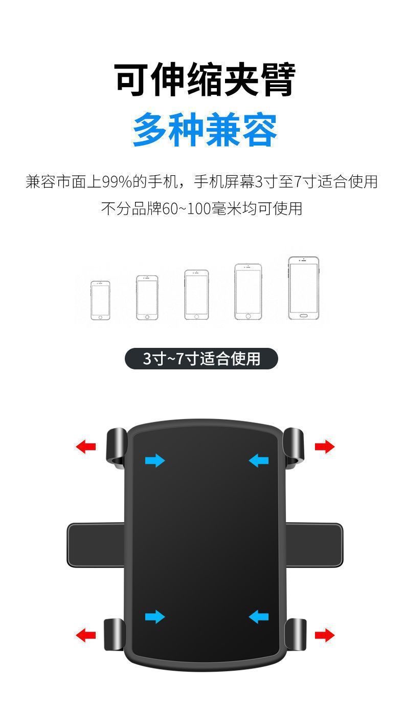 360-Degree Rotating Car Phone Holder, Multi-Functional Clip-On Mount for Dashboard and Rearview Mirror, Universal Car Navigation Support Stand
