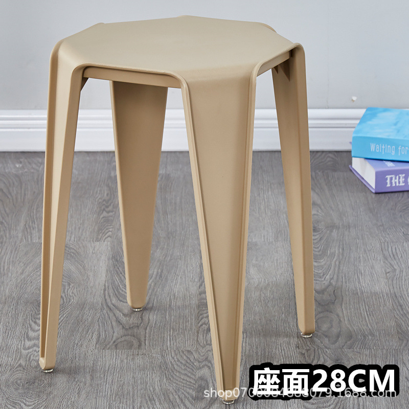 카키 가득 찬 플라스틱 사각형 의자 좌석 표면 28CM