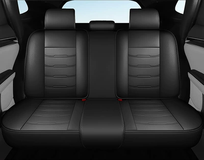Seat Cushion Cover Four-Season Universal | Four Seasons Pad - black-and-red-all-in-the-back-row-universal-for-five-seats