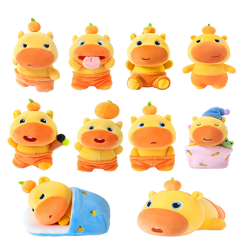 多爱正版水豚噜噜毛绒玩偶公仔挂件背包钥匙扣挂件水豚毛绒玩偶公