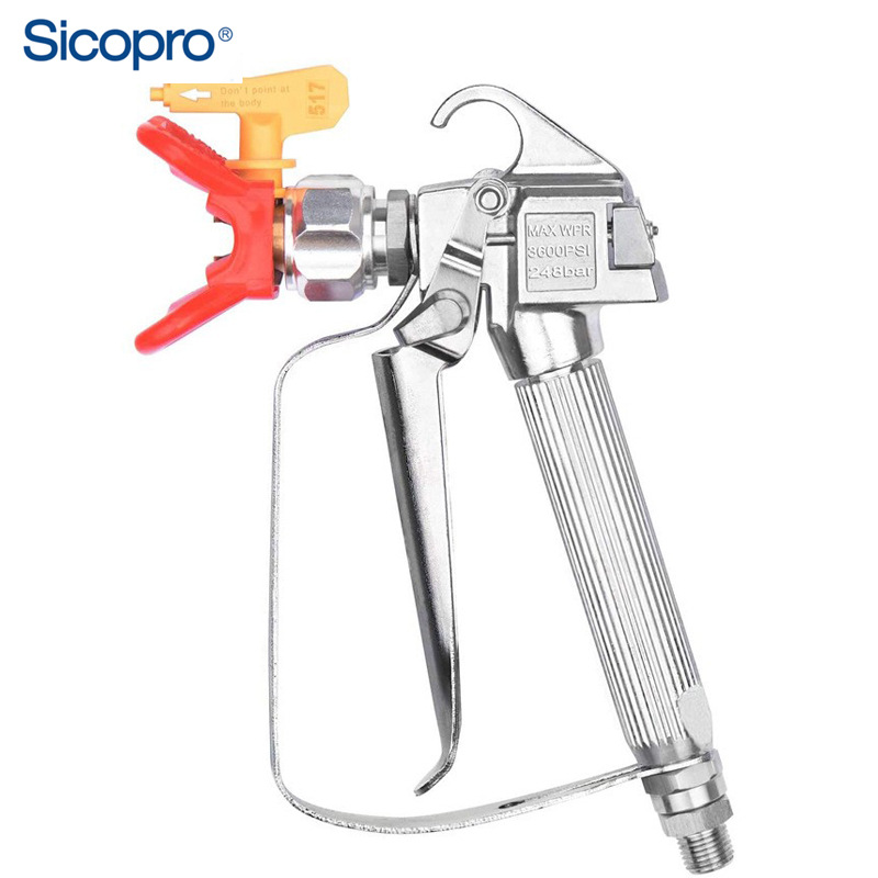 高压无气喷涂机喷枪油漆喷枪乳胶漆喷枪涂料喷枪喷涂机配件铝合金