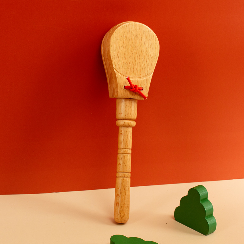 Persiana de madera con mango Orff educación temprana Música juguete instrumento de percusión para niños da tablero de baile profesional tablero de almuerzo de jujube