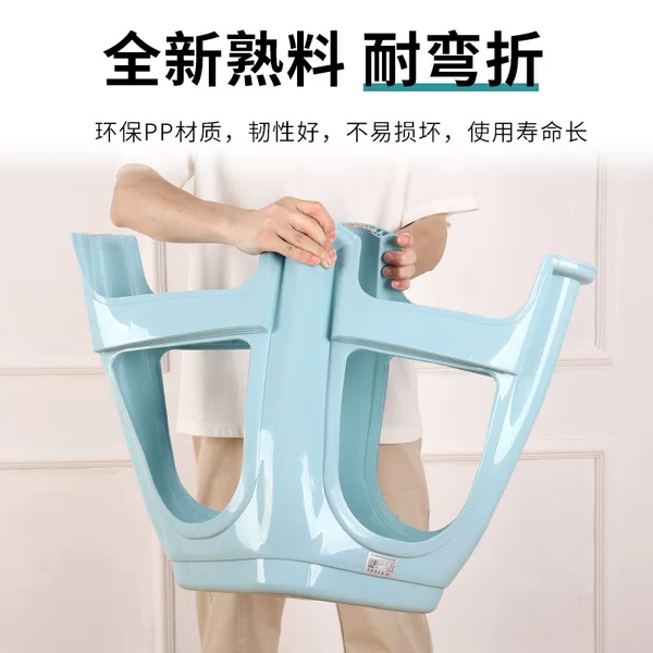 Cross-border thickened plastic stool for home use, high stool for food stalls, simple living room low stool, non-slip bathroom shoe-changing stool
