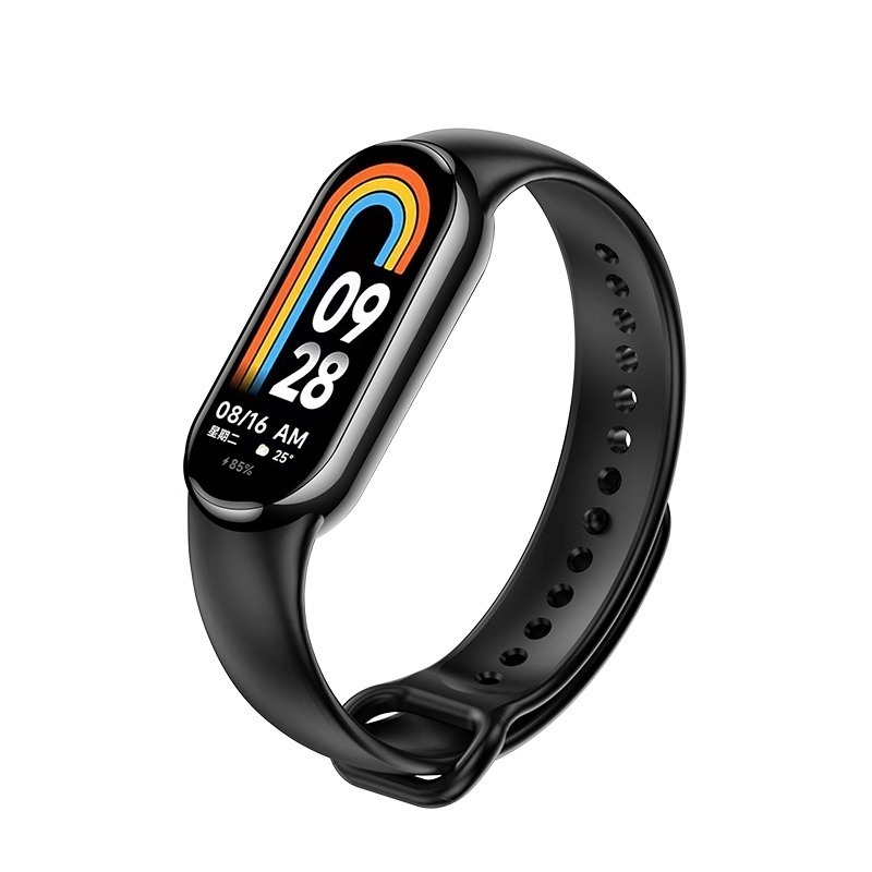 新しいXiaomi Mi Band 9シリコンストラップXiaomi Band第8世代スマートスポーツブレスレットNFCバージョン男性と女性に適しています|undefined