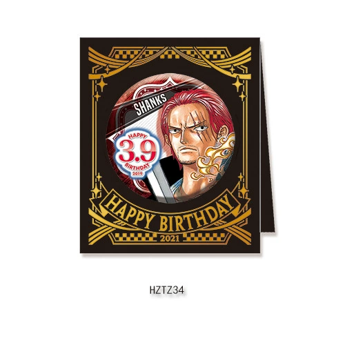Бейдж дня рождения Comic Factory ONE PIECE Лuffy Zoro Chopper Sanji Nami стойка для бейджей на день рождения