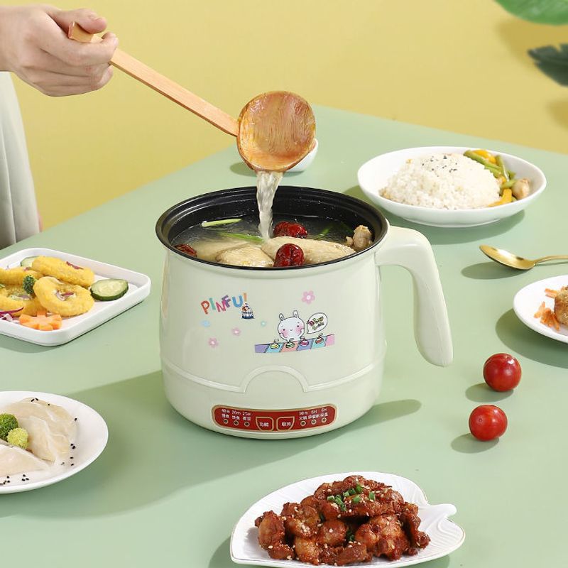 Smart Electric Cooking Pot Dormitory Small Electric Pot Fully Automatic Non-Stick Electric Hot Pot Multi-Function Frying and Steaming All-In-One Pot Mini
