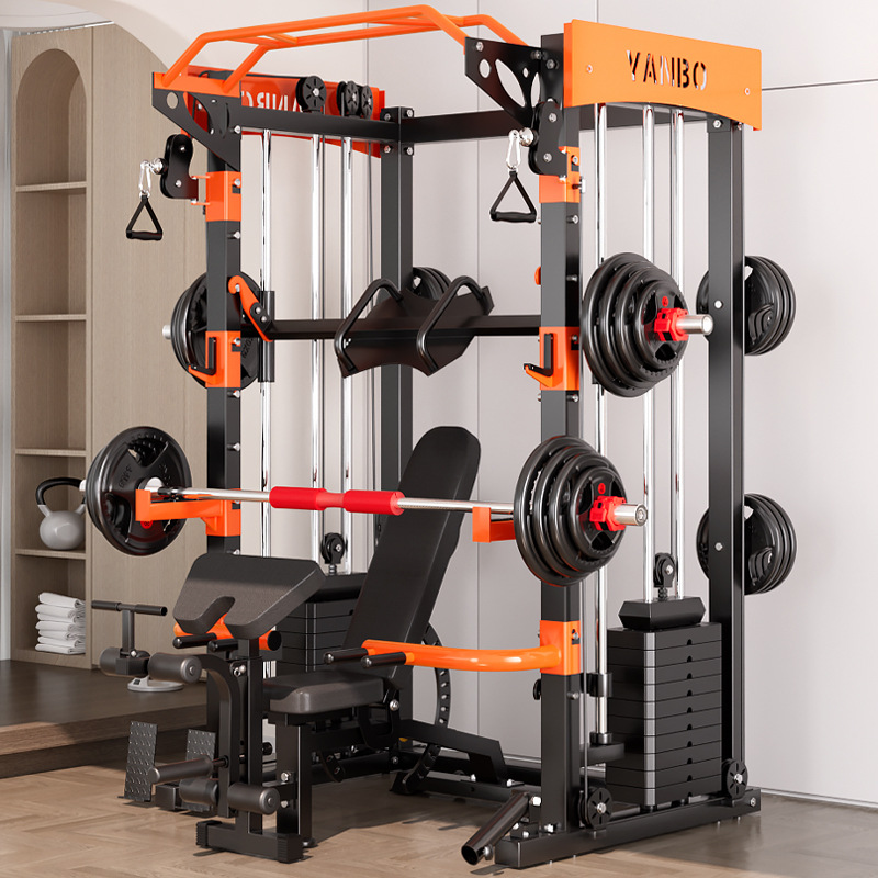 Equipo de entrenamiento integral Yu Long Smith pórtico doméstico multifuncional todo en uno equipo de ejercicios en cuclillas y soporte de empuje horizontal