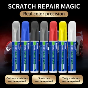 Cross-Border Car Paint Touch-Up Pen, Tire Marker Pen, Car Paint Scratch Repair Pen, Pearl White and Black Paint Repair Tool