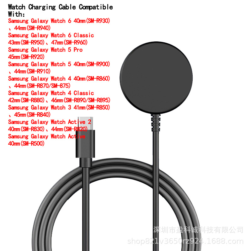 Cargador de reloj Samsung para Galaxy Watch7/ultar/6/5pro 4/3 Base de carga inalámbrica magnética