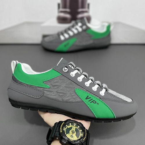 2024 Spring New Korean Style Trendy Versatile Lightweight Casual Sports AGNES Shoes for Men One-Piece Driving Fashion Shoes