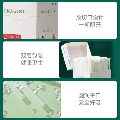 Single-use, individually wrapped straws—perfect for pregnant women, children, postpartum mothers, and babies enjoying pearl milk tea with curved tips.