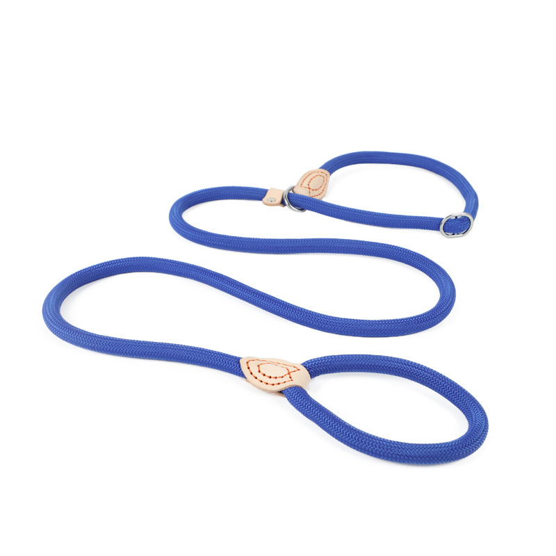 Guinzaglio semplice integrato antideflagrante anti-fuga con corda anti-pizzicamento per cani di grossa taglia con catena a P_voghion.com