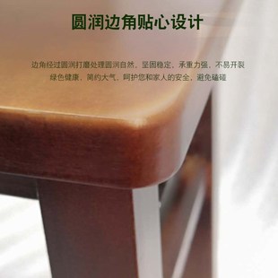 Solid Wood Square Stool Household Small Bench Adult and Kidsren Low Stool Shoe Changing Stool Wood Small Square Stool Dining Table Stool Small Gold