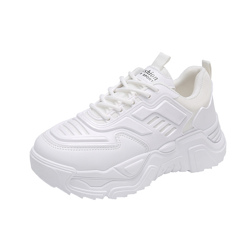 2022 Autumn Dad Shoes Women's Mesh Single Shoes Flat All-match Small White Shoes Low-top Sports Shoes Casual Shoes Single Shoes