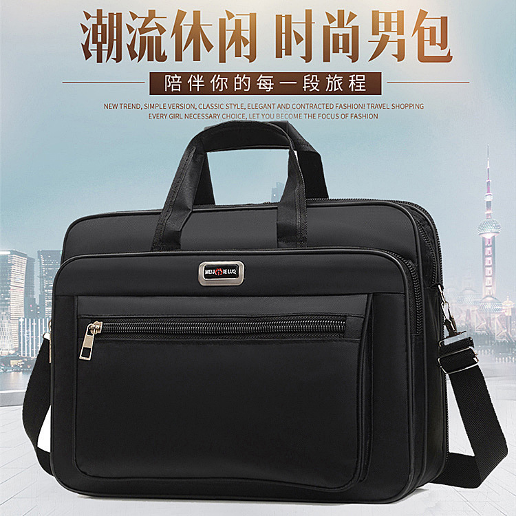 Portable Shoulder Notebook Tablet Bag 15inch Office Business Trip Student Printing Large Capacity Wholesale Computer Bag