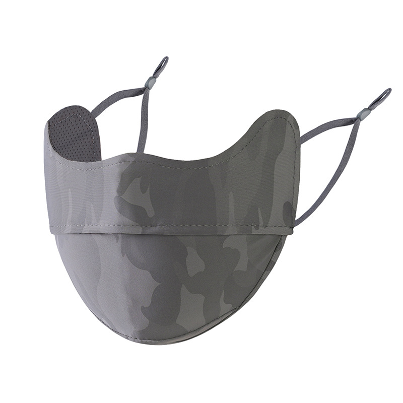 Máscara solar camuflado anti-corrosión verano anti-UV helado sensación fría al aire libre ciclismo protector de la cara protector de la esquina de los ojos máscara