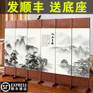 Simple Folding Sliding Room Divider Curtain for Living Room Entrance, Bedroom, Home Use, Bed Blocking, and Entranceway