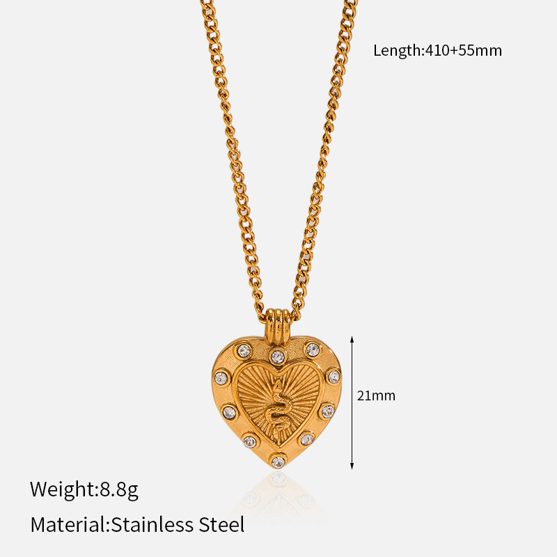 11g Weight Lobster Trigger Clasp Closure Clasp Closure Type 304 Stainless Steel Pendant Material Pendant Necklace Classification 304 Stainless Steel Chain Material Singapore chain, cable chain, Twisted Rope Chain Chain Type 1 Piece Quantity Casual, Daily Occasion 304 Stainless Steel Material Starfish, Heart Shape, Octopus Pattern All Seasons Season Women's Gender Plating Design Elegant, Vintage Style Style Wholesale Jewelry Elegant Vintage Style Starfish Heart Shape Octopus 304 Stainless Steel Plating Singapore Chain Cable Chain Twisted Rope Chain Pendant Necklace 6