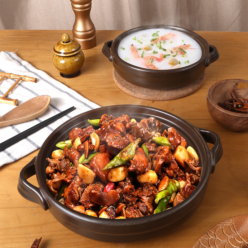 三分烧煤气灶款煲汤明火家用炖锅耐高温小火锅陶瓷干烧炖肉砂锅