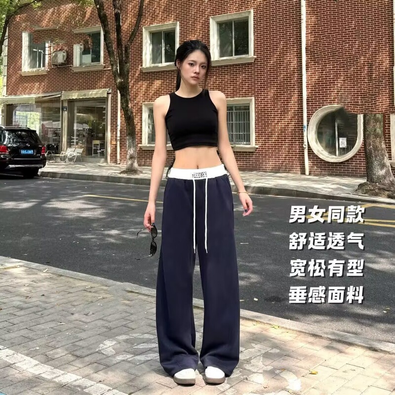 American-Style Comfortable Fitness Pants for Men and Women, New Spring/Summer Style, Drapey Straight-Leg Training Sports Casual Sweatpants American-Style Comfortable Fitness Pants for Men and Women, New Spring/Summer Style, Drapey Straight-Leg Training Sports Casual Sweatpants