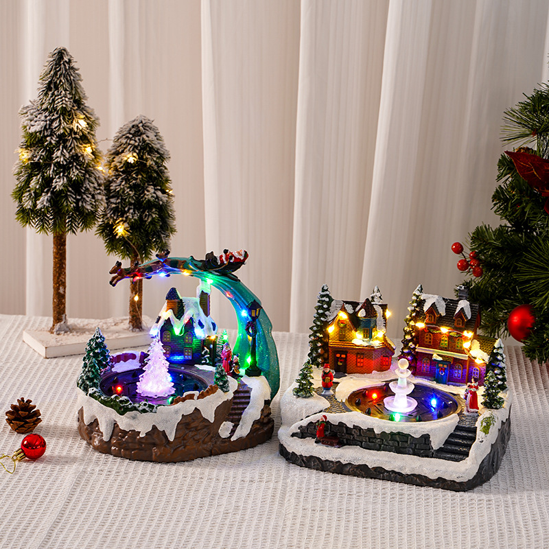 Decoración navideña con efecto de fuente, para casa y fiestas image 5