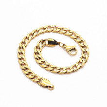 跨境电商欧美饰品 时尚百搭质感简约NK链粗款古巴扁链不锈钢项链