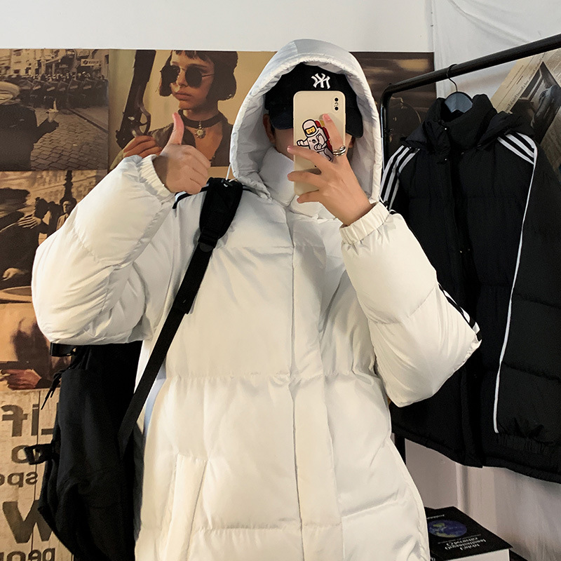 羽绒棉服男冬季加厚潮牌帅气三条扛棉衣韩版潮流情侣装宽松面包服