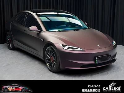 Automotive Film, Color Change Film Matte AMG Mountain - 15217-m-super-dummy-metal-black-magic-red