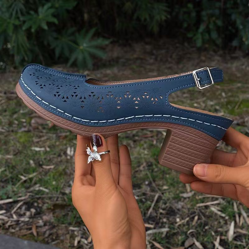 Women's Wedge Sandals European And American Plus Size High Heel Sandals