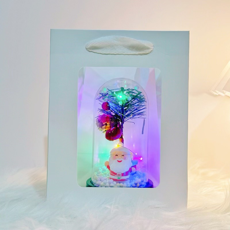 Papá Noel lámpara de noche decoración de la habitación decoración de escritorio muñeco de nieve atmósfera lámpara props regalos de Navidad al por mayor image 7
