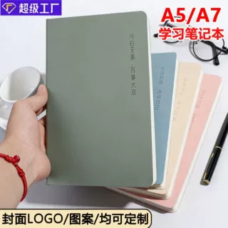 a5笔记本本子定制可印logo工作会议记事本子高颜值商务办公手账本