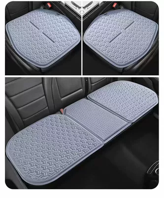 Four-Season Universal Seat Cushion Non-Slip — Seat cushion, seat cover - blue-and-gray-three-piece-suit-square-mat