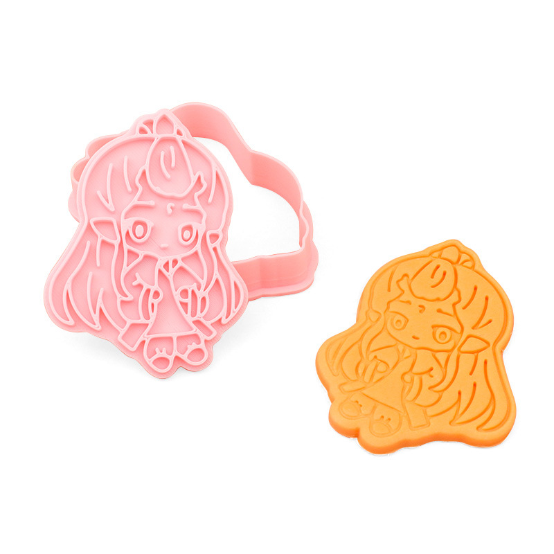 Molde de galletas de Nezha simulado, herramientas de repostería con diseños de dibujos animados de Ao Bing, Ao Guang, Shen Gongbao, Shijin y Bestia del Límite de la Emperatriz