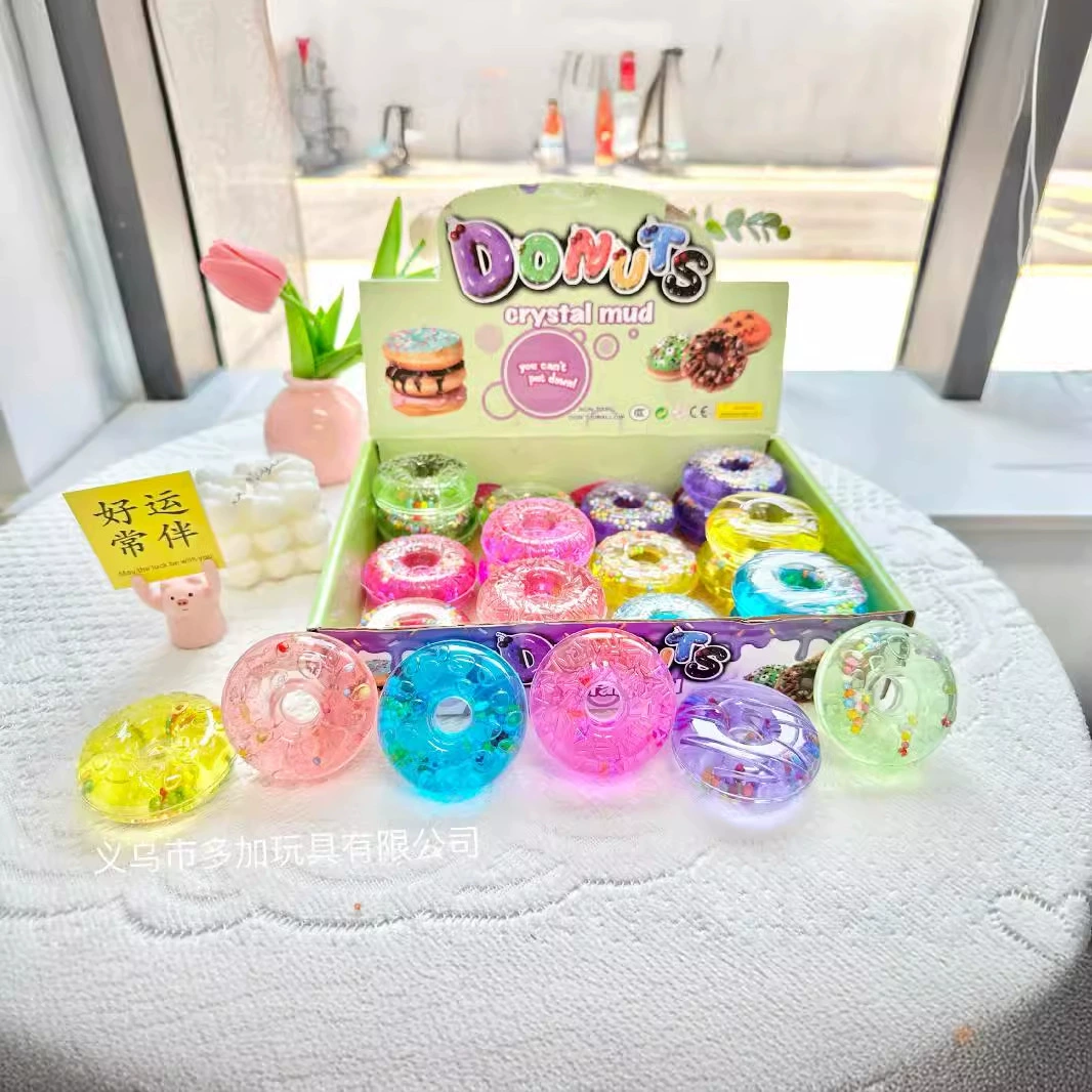 Пенящийся клей для пончиков 24 В высокопроницаемый клей M с добавлением кристаллов грязи бусины Цветочная слизь оптовая продажа