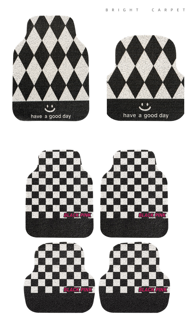Car Floor Mat Wire Ring Main Driver Single Piece Women's Carpet Small Mat Car Mat Anti-Dirty Mat Universal Car Floor Mat