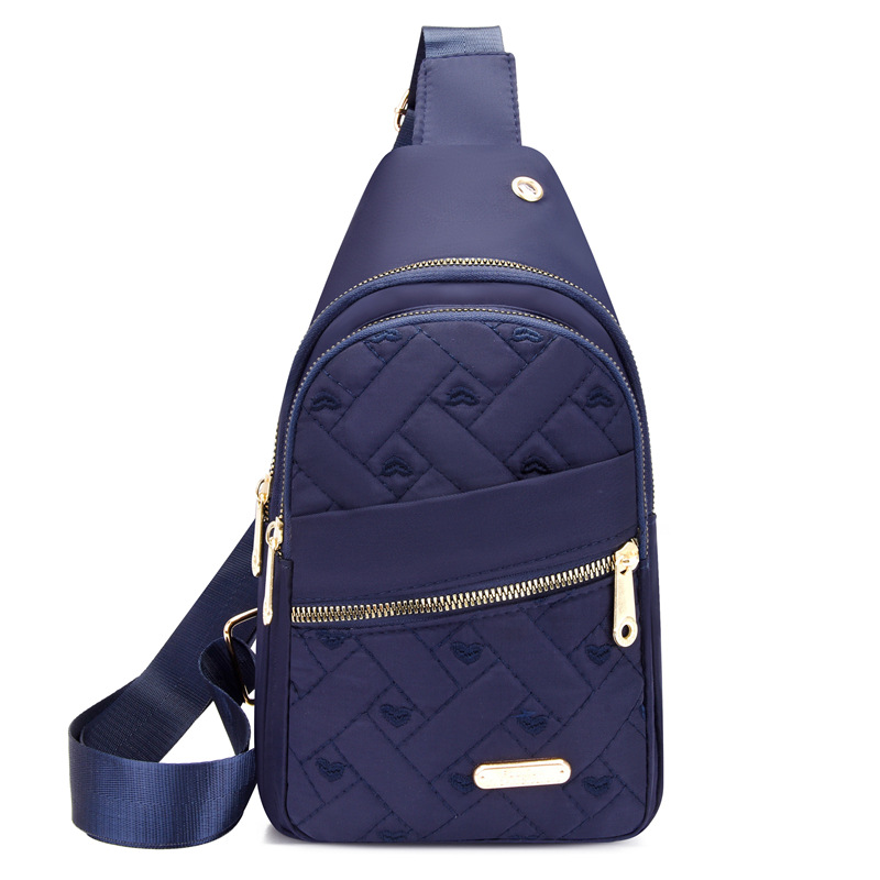 Nueva moda casual bolso de mujer multi-capa bordado hilo estilo coreano bolso de hombro simple mujer de mediana edad bolso de pecho de la madre