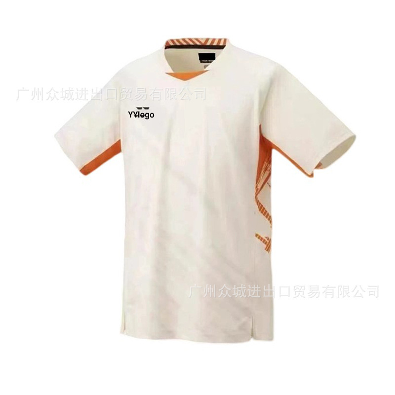 YY夏羽毛球服速乾男性半袖女性服小飛袖国羽大試合服半ズボンスカート通気印字|undefined